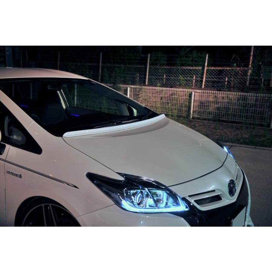 プリウス Zvw30 汎用ボンネットスポイラー Atype 塗装済 クリアーストリームメタリック エアロ カスタムパーツのtoptuner 通販 Paypayモール