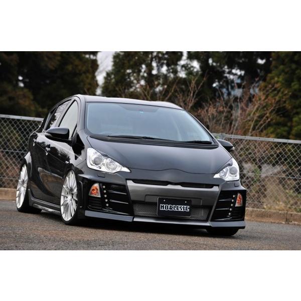 アクア Nhp10 前期 エアロパーツ タイプユーロ フロントバンパー 前期 ヘッドウォッシャー無し Led穴有り仕様 アクア 塗装取付込