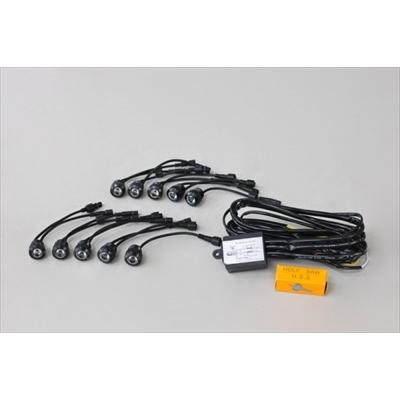 アクア NHP10 前期 タイプユーロ フロントバンパー用 5連LEDキット
