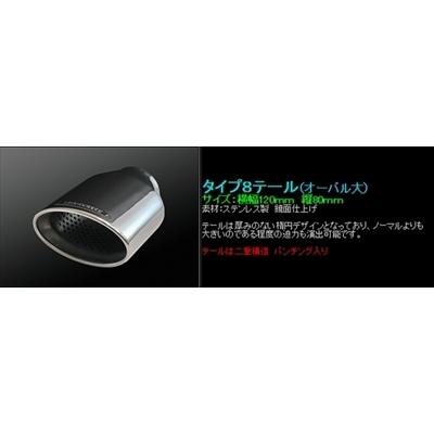 rb3オデッセイ ノブレッセマフラー左右4本出し オデッセイ RB3/4 左右4本出しマフラー タイプ8テール ハーフステン