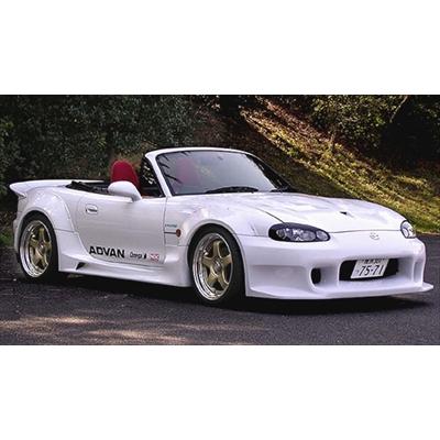 ロードスター NB 後期 TypeR フロントバンパースポイラー 塗装取付込