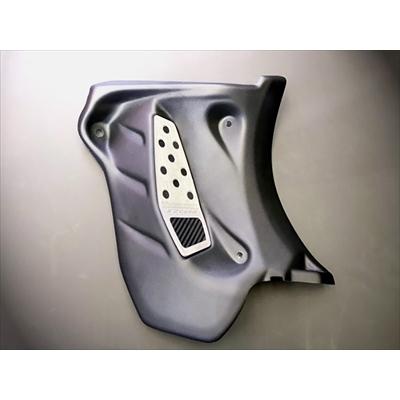VM レヴォーグ 右足フットレストkit type2 デコシート付き/銀 : エアロ
