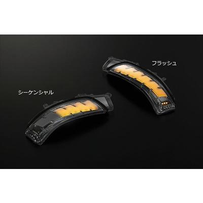 プリウスα 40系 LEDウインカーレンズキット フットランプ付き 流星バージョン スモークレンズ/ライトバー：ブルーLED｜toptuner-store｜03