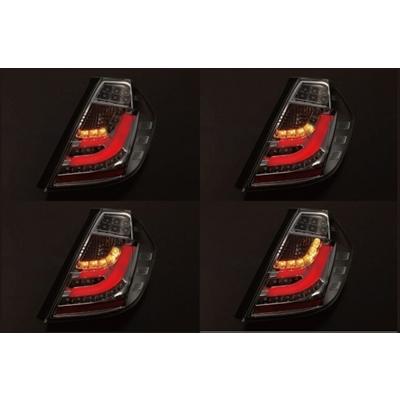 フィット GE6〜9 LEDテールランプ ライトバー仕様 流星バージョン クリアレンズ (インナークローム)の画像