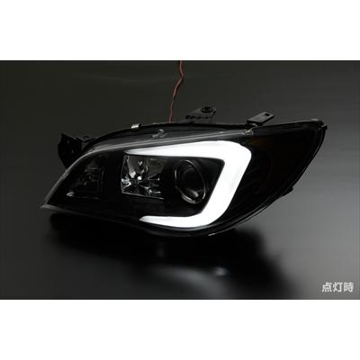 個数限定販売 インプレッサ GD系 後期 3Dライトバー プロジェクターLEDヘッドライト HID車用 インナーブラック