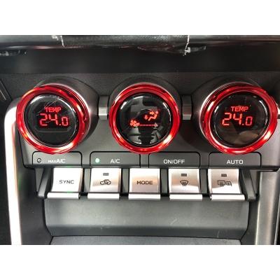 REVOLUTION ZN8 GR86 カラードエアコンダイヤル Ver2 レッド : エアロ