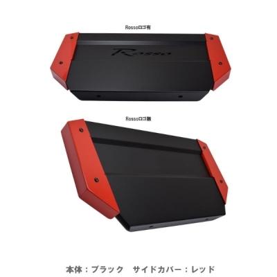 JB74W ジムニーシエラ LAIZA リアドレスカバー Rossoロゴ有　本体：ブラック　サイドカバー：レッド - 5