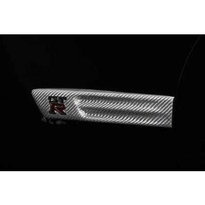 R35 GT-R (2014〜2015) フェンダーエンブレムパネル 左右セット 