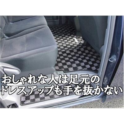 ヴェルファイア 20系 前期 フロアマット ベージュチェック 8人乗り 