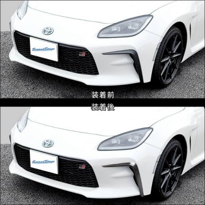 GR86 ZN8 フロントバンパーガーニッシュ ピアノブラック : エアロ 