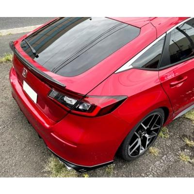 FL1 シビック カーボンリアスポイラー クリアー塗装済み 取付込