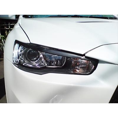 ランサーエボリューション7〜9 アイライン ブラックFRP CT9A ランサーエボリューション X アイライン FRP製 黒ゲルコート仕上げ
