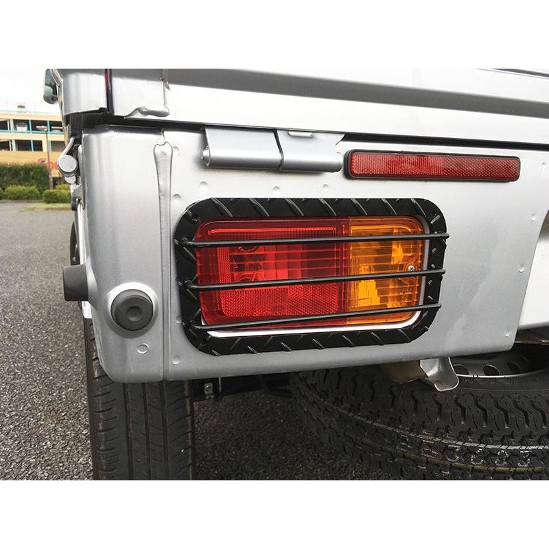 NEW限定品】 テールカバー 軽トラック ハイゼット用 WF-3 黒 ダイハツ