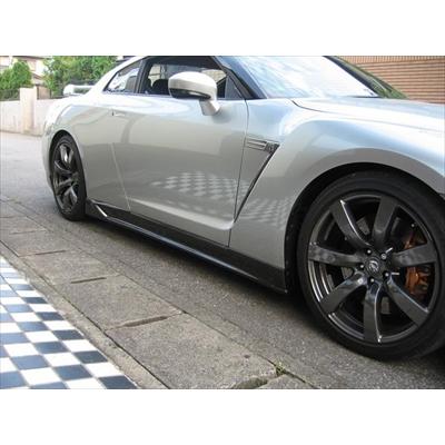 R35 GT-R SIDE STEP カーボン 取付込 : エアロ.カスタムパーツの