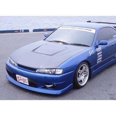 ドリフト S14 後期 FRP ボンネット 中古 日産（NISSAN） ◇Shift sports FRPエアロボンネット シルビア S14