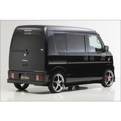DA64W リヤバンパー　エアロ付　ブラック　エブリイ　スクラム スクラム DG17V スクラムバン アップタイプ リアバンパースポイラー