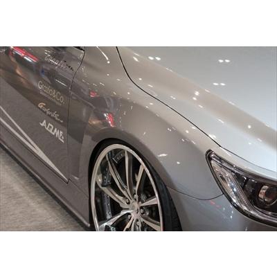 マークX GRX130 前/中/後期 AXCENT フロントエアロフェンダー 20mm 塗装済み｜toptuner-store｜02