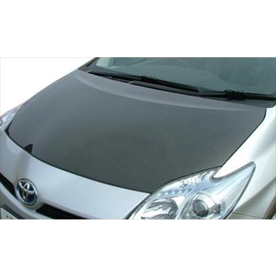 プリウス ZVW30 前期 ノーマル形状ボンネット 綾織カーボン製 クリア