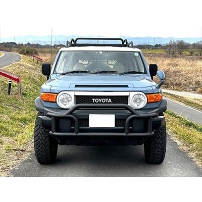 FJクルーザー フロントバンパー 半艶ブラック塗装 焼き付け : エアロ