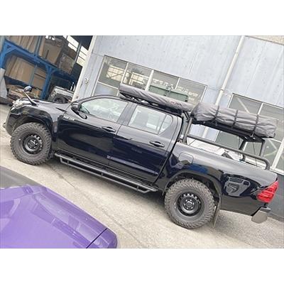 ハイラックス GUN125 車検対応サイドステップ 立体タイプ 焼き付け半艶