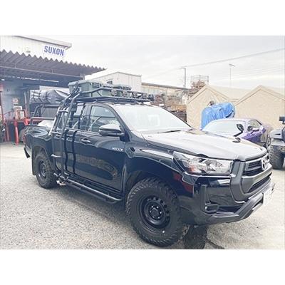 ハイラックス GUN125 車検対応サイドステップ 立体タイプ 焼き付け半艶