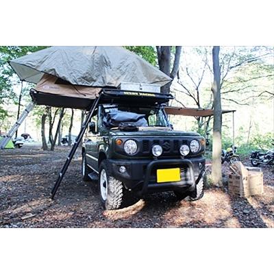 【タイムセール】 JB74W ジムニーシエラ ルーフテントベース＆キャリア 艶有ブラック焼付塗装 【CEG4036367172】(146608円)