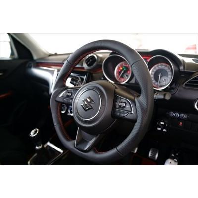 ウッドレザー4スポークステアリング スイフトスポーツ ZC33S オールレザーステアリング : エアロ.カスタム