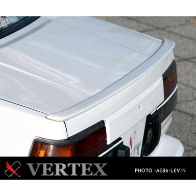レビン Ae86 Vertex リアスポイラー ウエットカーボン 2ドア専用 写真はfrpです クリア塗装
