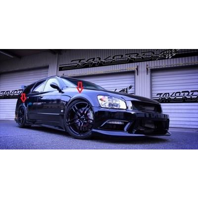 ステージア M35 後期 オーバーフェンダー F&Rセット : エアロ.カスタム