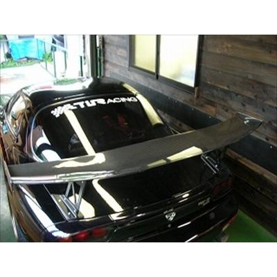 RX-7 FD3S TiRacingオリジナル ＧＴウィング ドライカーボン 車検非対応（幅1700mm 高275mm） クリア塗装済み