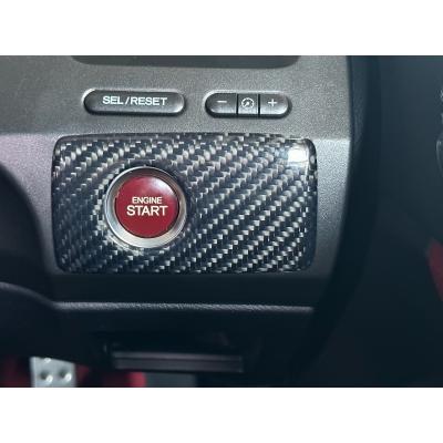 シビック　タイプR　FD2　エアコンスイッチパネル シビック TYPE-R FD2 スタータースイッチ 綾織カーボンパネル : エアロ