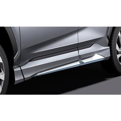XA50型 RAV4 サイドスカート 塗装済 シルバーメタリック : エアロ 