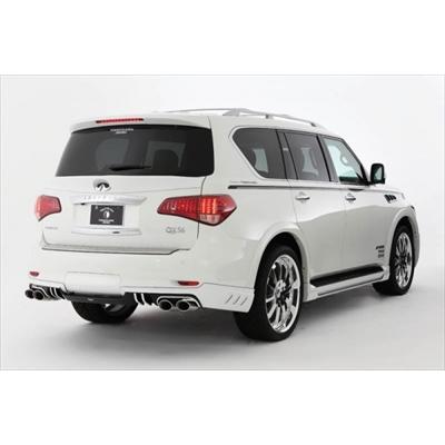 日本限定モデル INFINITI QX56 SV PREMIUM Edition リヤハーフスポイラー 塗装取付込