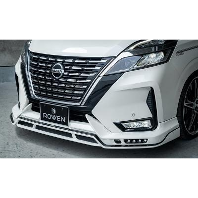 C27セレナ前期型ハイウェイスター用フロントスポイラー 黒 日産純正オプション C27 セレナ ハイウェイスター フロントスポイラー メーカー単色塗装済