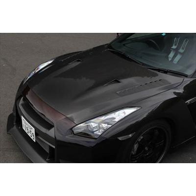 GT-R R35 スーパーカーボン ボンネット : エアロ.カスタムパーツの