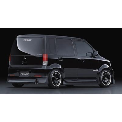 H81 EKワゴン リアバンパー エアロ 社外 ヴォルサージュ 黒 ek.SPORT H81W VOLSAGE REAR WING : エアロ.カスタムパーツのTopTuner