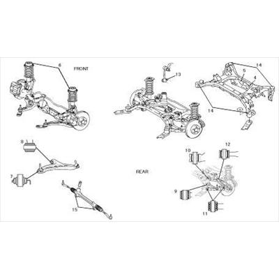 86用(zn6)TRDスタビライザー用パーツセット TRD 86 ZN6 TRD Performance Line リヤスタビライザー リンクブッシュ