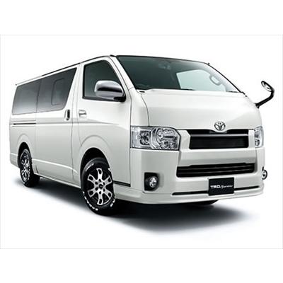 ハイエース200 標準　フロントスポイラー　TRDタイプ 070パール TRD ハイエース 200系 4型(2013.11〜) 標準ボディ フロントフード