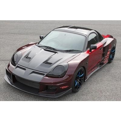 mr-s zzw30ブラック ボンネット MR-S ZZW30 ボンネット FRP 塗装済み : エアロ.カスタムパーツの