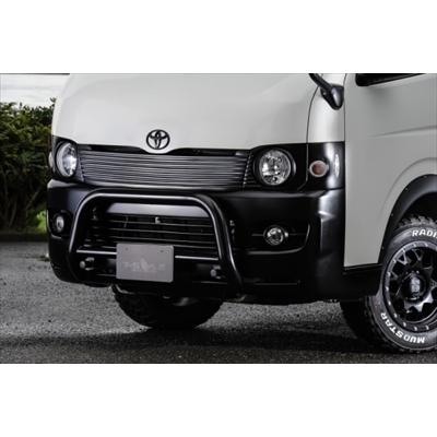 ハイエース 200系 標準ボディ 1〜5型 汎用バンパーガード マッド ハイエース 200系 標準ボディ 1〜5型 汎用バンパーガード マッド