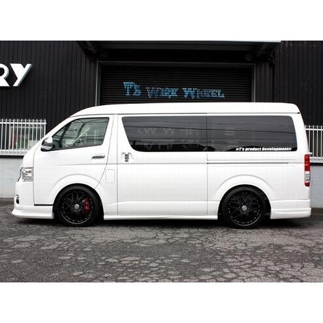 ハイエース 0系 4型 ワイドボディ スーパーロング 両側スライドドア Tpd エアロ3点セット 塗装済 シルバーマイカメタリック 1e7 エアロ カスタムパーツのtoptuner 通販 Paypayモール