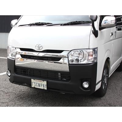 ハイエース 200系 4型 ワイドボディ ハロゲン車 純正タイプLEDヘッドライト クロームインナーの画像