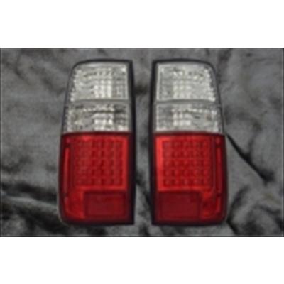 ランドクルーザー80 LEDクリスタル 赤白 テールランプ : エアロ