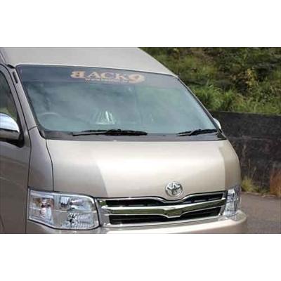 ハイエース 200系 ワイドボディ ワイパーガード カーボン製 取付 ハイエース 200系 ワイドボディ ワイパーガード カーボン製 取付