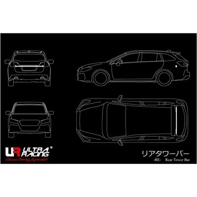 AE86トレノ後期 リアタワーバー