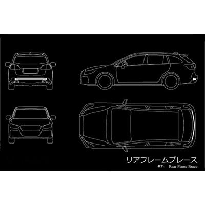 GDB インプレッサ AT車＆STI MT車 リアフレームブレース｜toptuner-store｜02