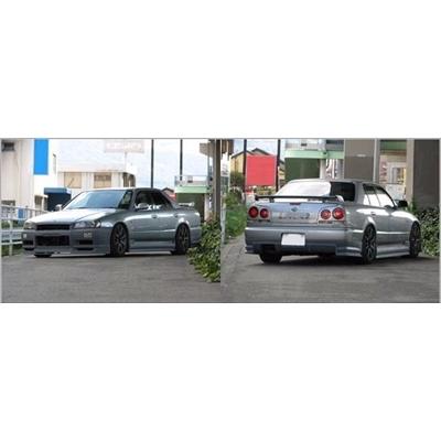 スカイラインセダン R34 TYPE-R エアロ3点キット 塗装取付込 : エアロ