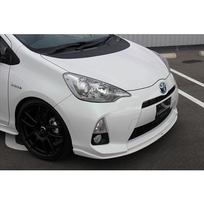 アクア NHP10 前期 フロントリップスポイラー FRP製 : エアロ.カスタム