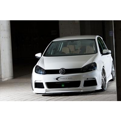 VW GOLF VI Rスタイル フロントバンパーSET FRP製 塗装済み : エアロ