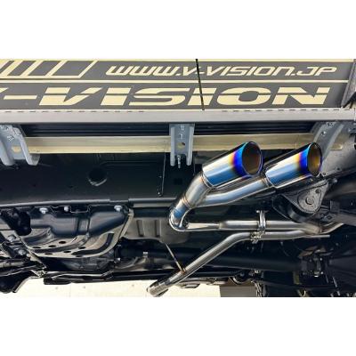 3DA-GDJ76W ランドクルーザー 70 サイドマフラー 車検対応 左片側2本